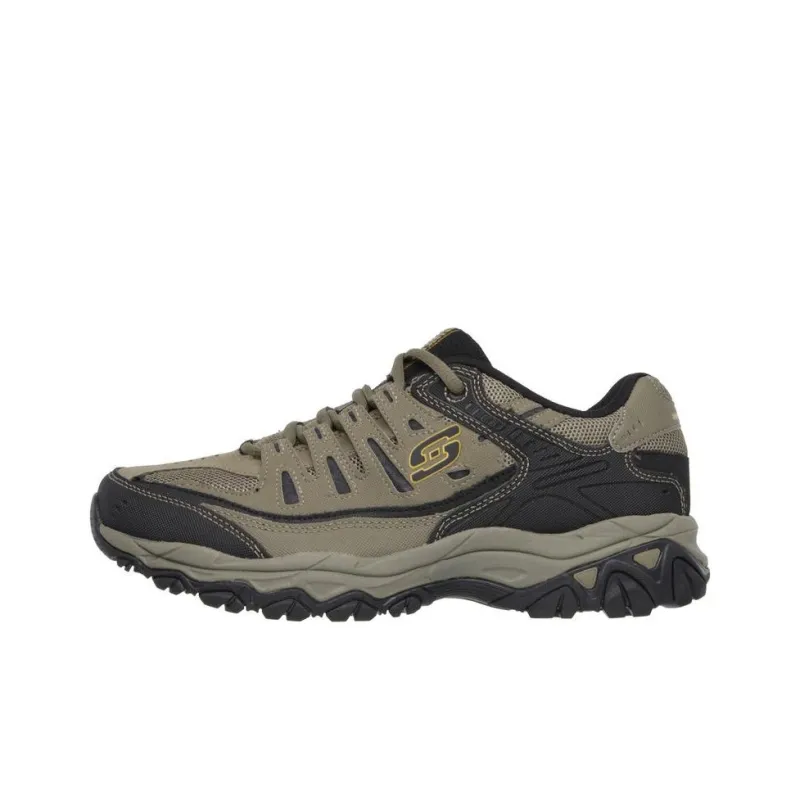 Skechers After Burn Anti-Slip Wear-Resistant Low-Top Outdoor Shoes Men's Black Brown-0
