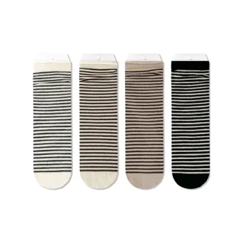 JIAZINI Mid Calf Socks Women's 4 Pack