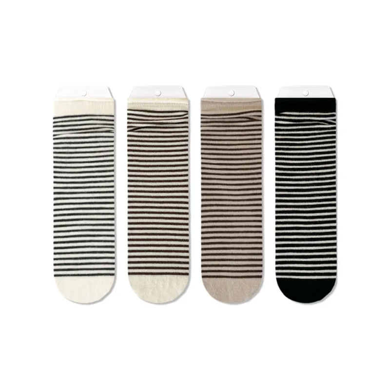 JIAZINI Mid Calf Socks Women's 4 Pack-0