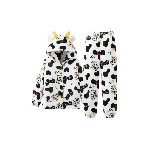 Gongdie x LABIXIAOXIN LIANMINGKUAN Pajama Set Unisex White
