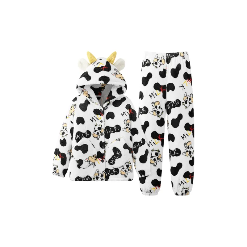 Gongdie x LABIXIAOXIN,LIANMINGKUAN Pajama Set Unisex White-0