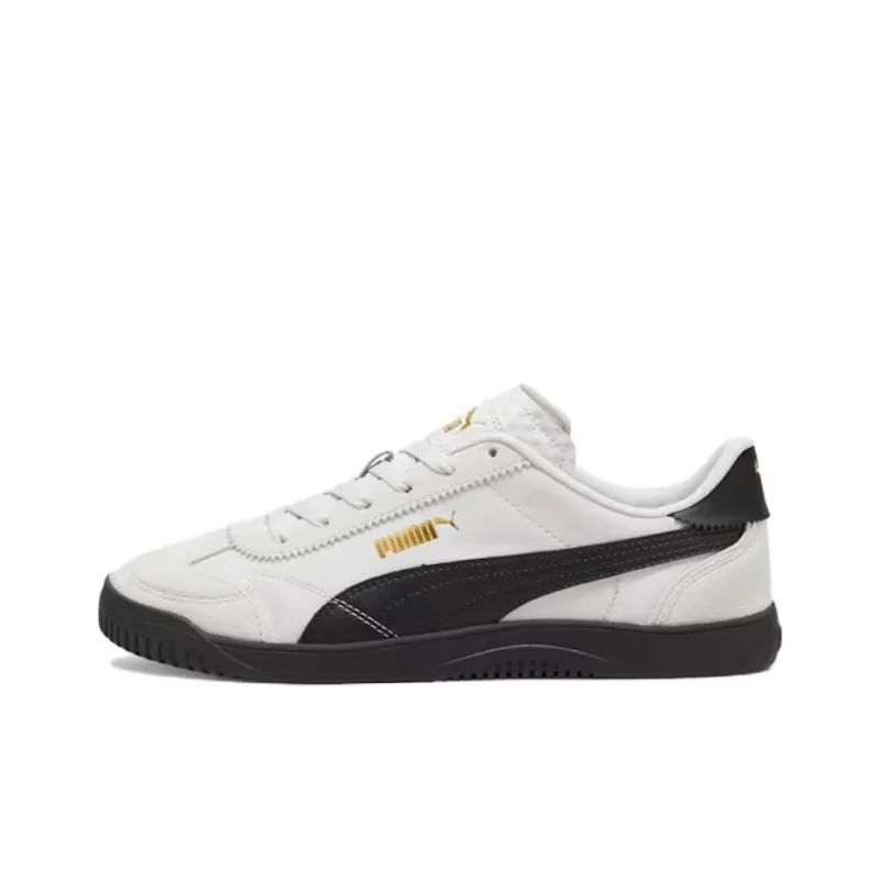 PUMA Club 5v5 Anti Slip Wear Resistant Low Top Casual Shoes Unisex White Black-0