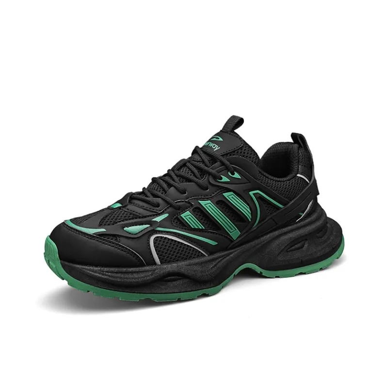 DEERWAY Durable Breathable Lightweight Low-Top Casual Shoes Chunky Sneakers Men's-1