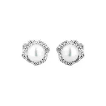 Stone Edge Poly 999 Fine Silver Sterling Silver Hoop Earrings Women's