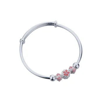Shunqin Silver Building 999 Fine Silver Bangles Kids'