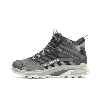 MERRELL MOAB SPEED 2 Anti Slip Wear Resistant High Top Hiking Shoes Men's Gray