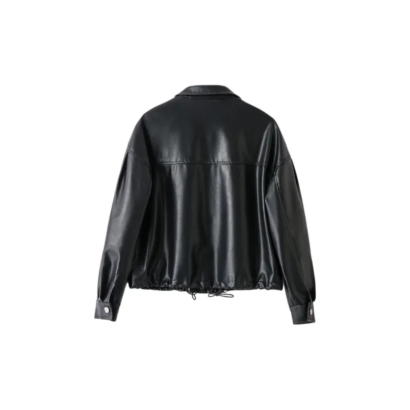 Yi Mengyuan Leather Jacket Women's-1