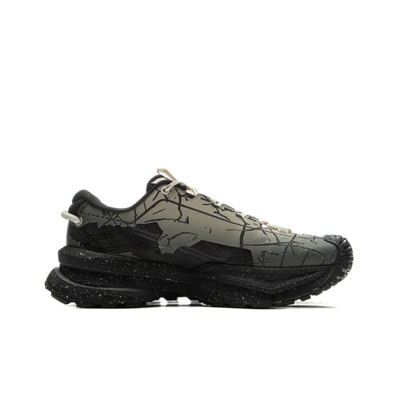 LiNing CF Su Xingchuan Anti-Slip And Wear-Resistant Support Grip Low-Top Trekking Shoes Unisex Gray Black-1