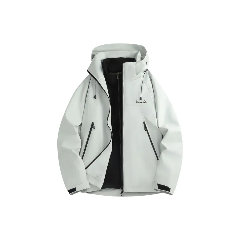 Warrior Lace Up Waterproof And Windproof Windbreaker Jacket Unisex-19