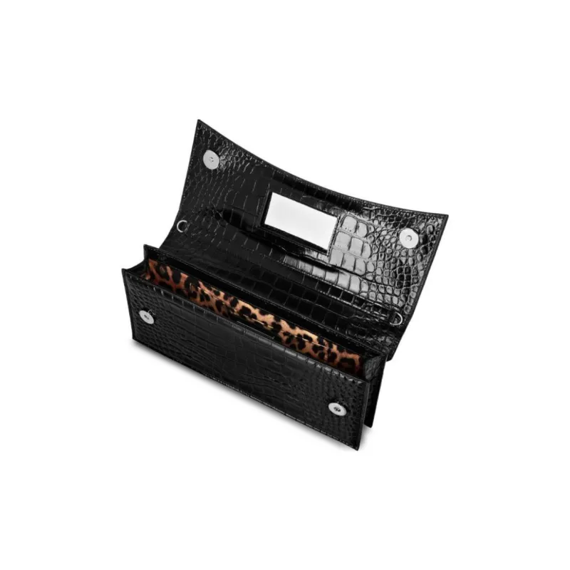 PHILIPP PLEIN Gothic Plein Croc effect Clutch Bag-2