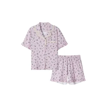 MIIOW Pajama Set Women's Light Purple