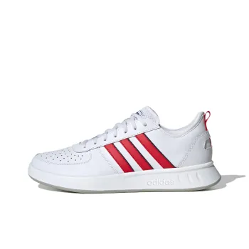 Adidas Court80s Anti Slip Wear Resistant Low Top Tennis Shoes Men's White