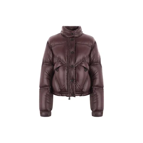 Moncler Down Jackets Women's Burgundy