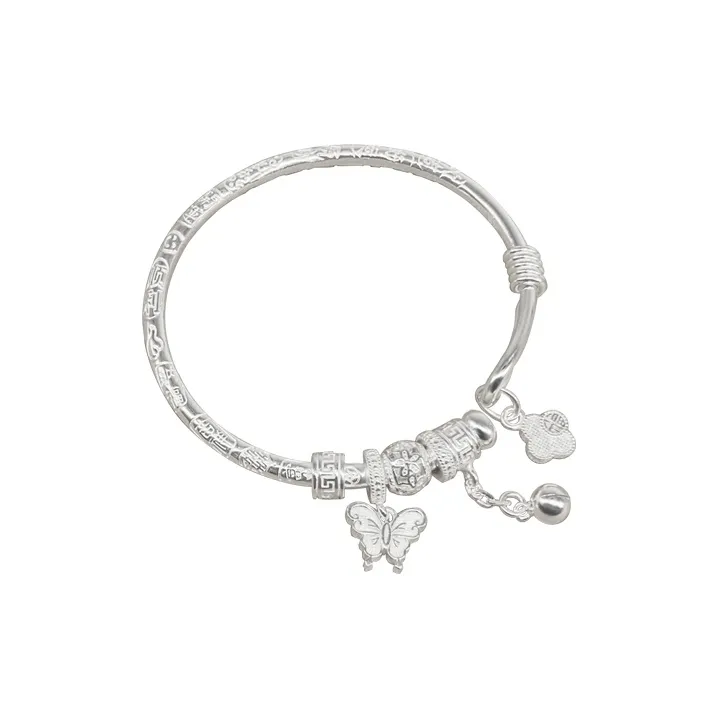 CUTE DAME S999 Fine Silver Sterling Silver Bracelets Women's Silver-0