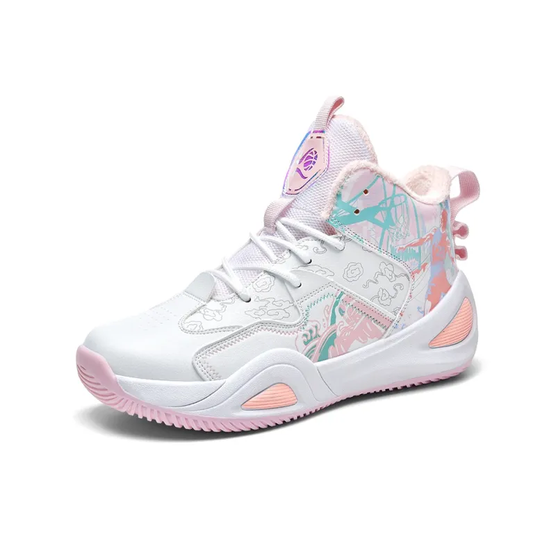 Black tailed Deer High Top Basketball Shoes Unisex-39