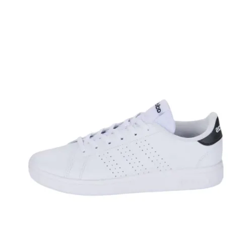 Adidas ADVANTAGE BASE 2.0 Anti Slip Wear Resistant Low Top Skateboard Shoes Women's White