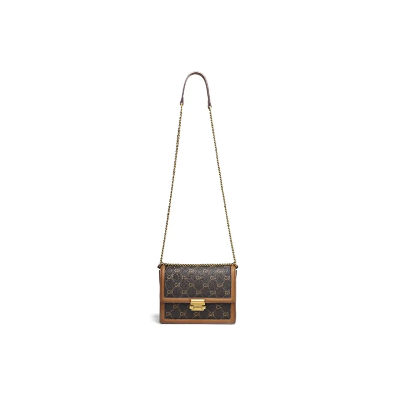 COOGI Synthetic Leather Crossbody Bag Regular Women's Coffee-5