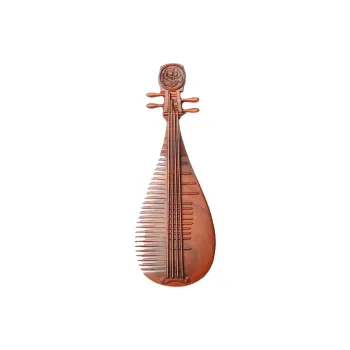 XIBI Rosewood Green Sandalwood Wood Brogues Chinese Style Traditional Chinese Style Pipa Comb Massage Scalp Hair Growth