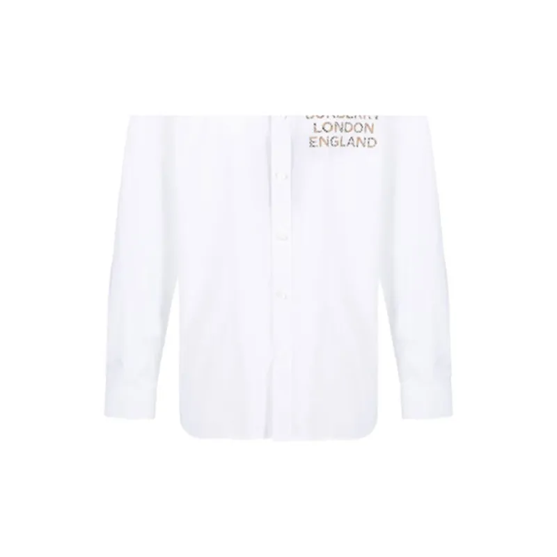 Burberry Shirts Men White-4