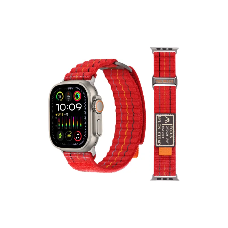 IKYOU Apple Compatibility Watch Band Canvas Material-12