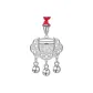 "Fu" Character Decorations Ruyi 999 Fine Silver/Approx. 5g/Includes Certificate