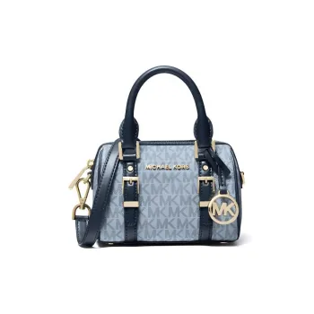 MICHAEL KORS Bedford Multicolor Boston Bag Shoulder Bag Crossbody Bag Handbag Mini Women's Navy Blue Multicolor