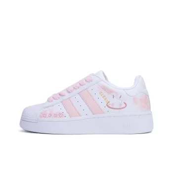 GLO BULL Skateboard Shoes Women's Low Top Heart Pink
