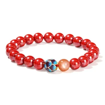 Tanner Reconstructed Cinnabar Bracelets Unisex