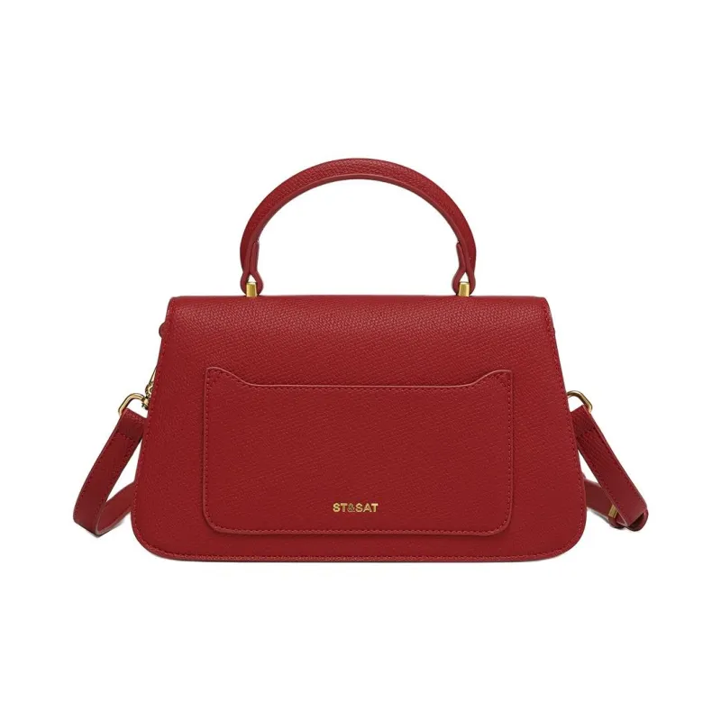 ST&SAT PU Crossbody Handbag Shoulder Bag Regular Women's Bordeaux Red-3