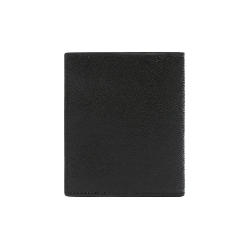 Valextra Millepunte Calfskin Wallet Women's Black-1