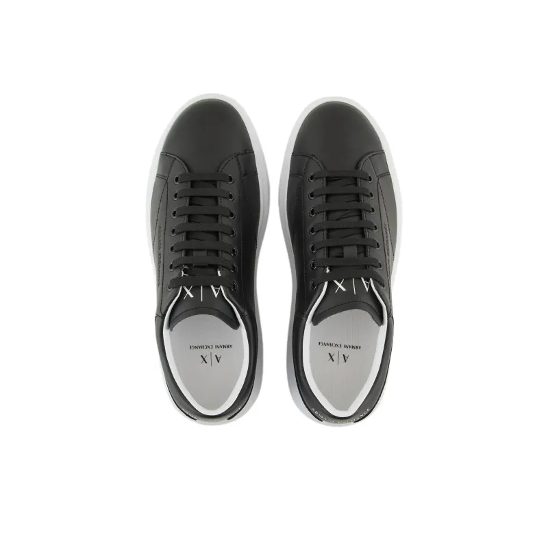 ARMANI EXCHANGE Leather Low-top Sneakers-4