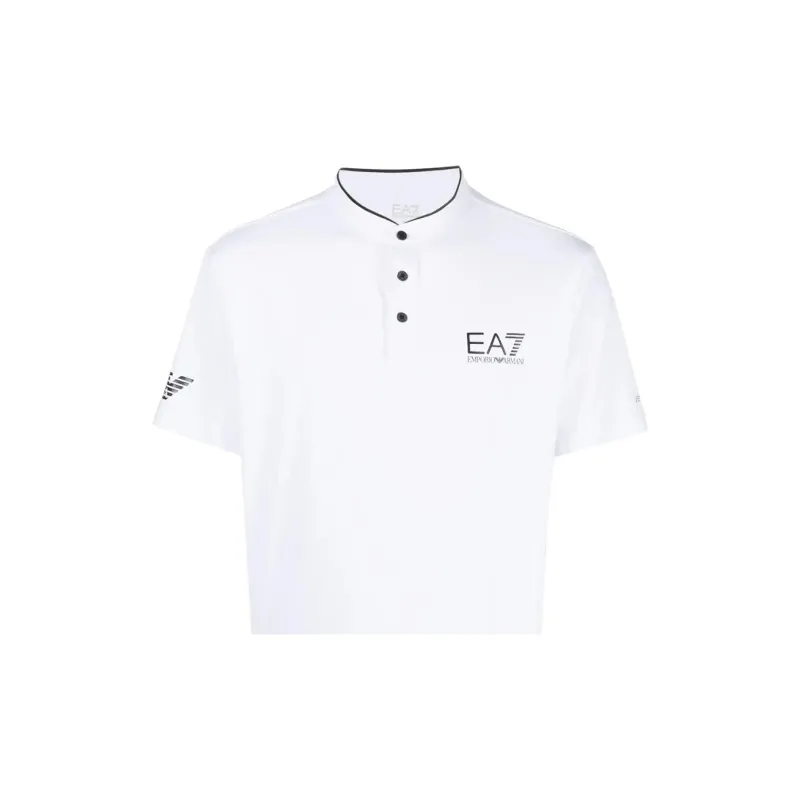 EMPORIO ARMANI EA7 SS23 Polo Shirt Men's White-4