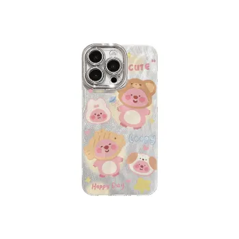 XIANGRIKE TPU Material Four Beaver Phone Case Compatible With IPhone 15/14 Plus/13/12/11/15 Pro Max/XS/XR/XS Max/8 Plus