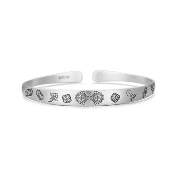 CUTE DAME S999 Fine Silver Sterling Silver Bracelets Unisex Silver
