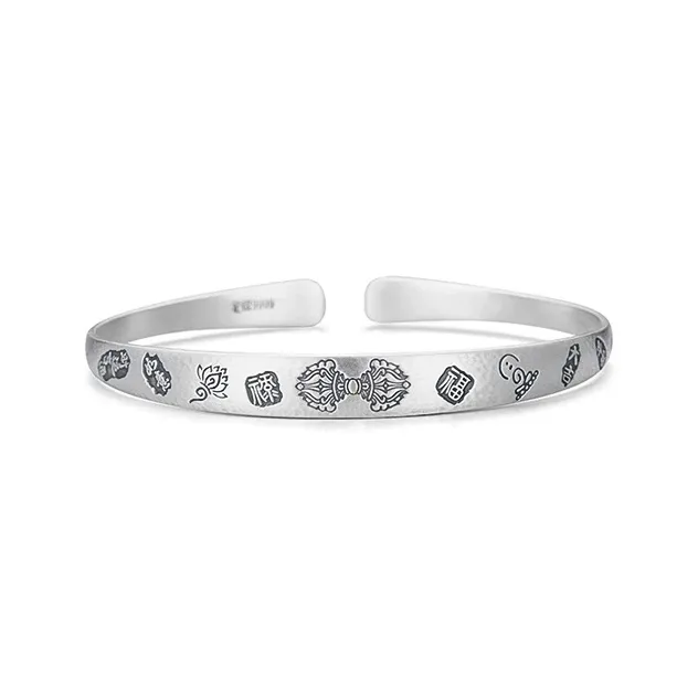 CUTE DAME S999 Fine Silver Sterling Silver Bracelets Unisex Silver-0