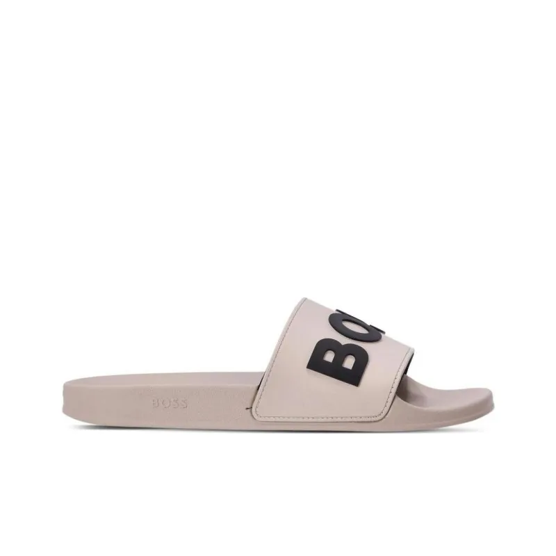 BOSS Logo-debossed Moulded-footbed Slides-1