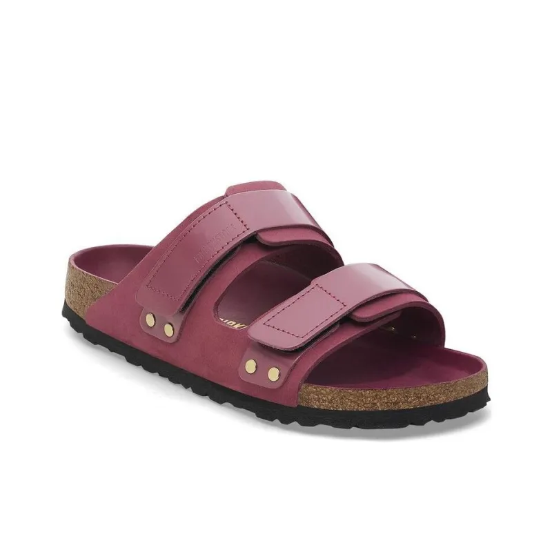 Birkenstock Uji Slip-Resistant Slide Slippers Women's Rose Red Regular-2