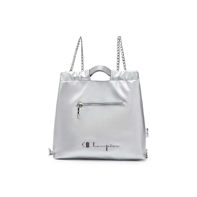 Champion Denim Backpack Medium Size Unisex Peak Blue/Silver White/Champion Black/Linen-4