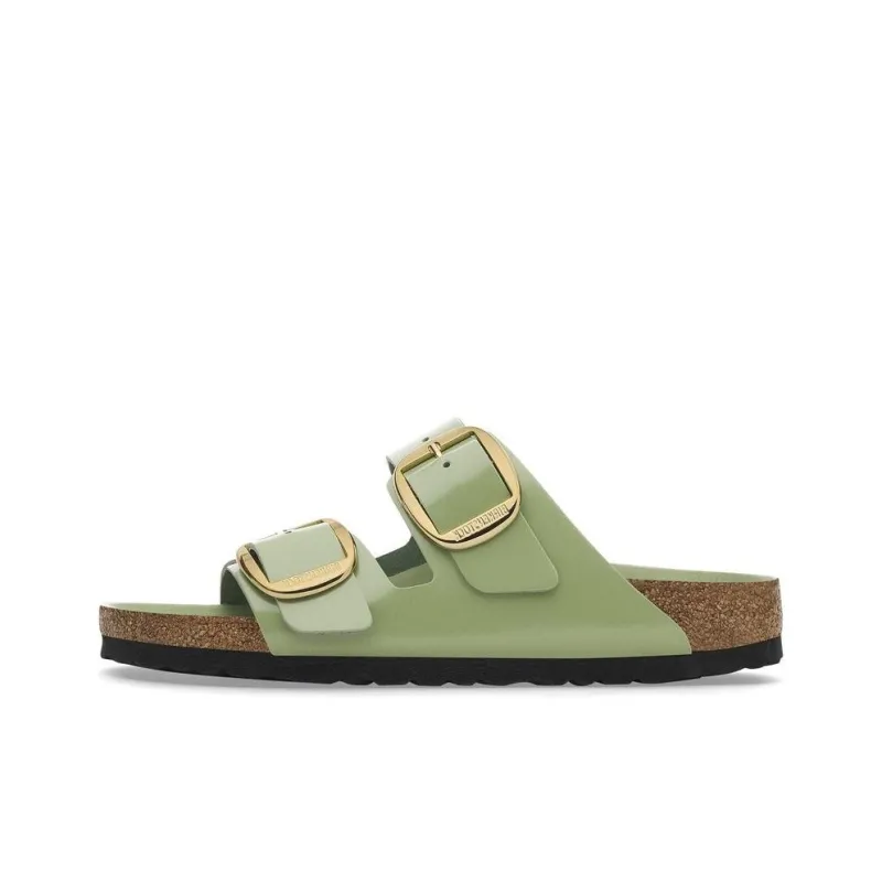 Birkenstock Arizona Big Buckle EVA Slip-Resistant Slide Slippers Women's Green Regular-0