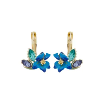 LES NEREIDES Gold Plated Earrings Women's Blue