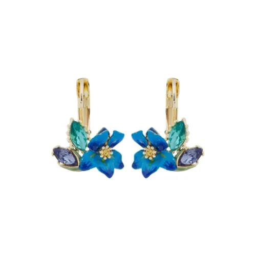 LES NEREIDES Gold Plated Earrings Women's Blue