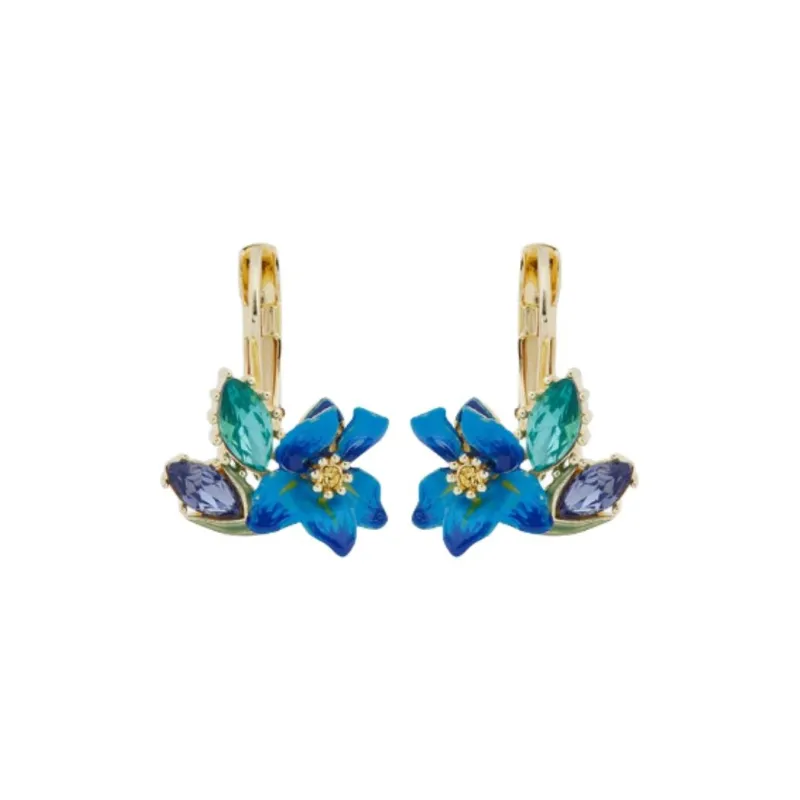 LES NEREIDES Gold Plated Earrings Women's Blue-0