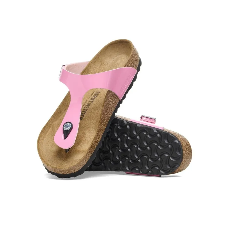 Birkenstock Gizeh Series EVA Abrasion-Resistant Flip Flops Women's Candy Pink Narrow Fit-4