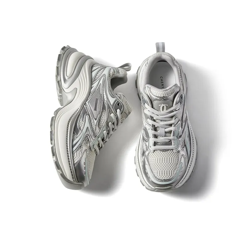 CHERYKALLY Height Increasing Wear-Resistant Slip-Resistant Low-Top Chunky Sneakers 6cm Women's-4
