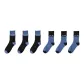 6 Pack (3 Black+3 Denim Blue)
