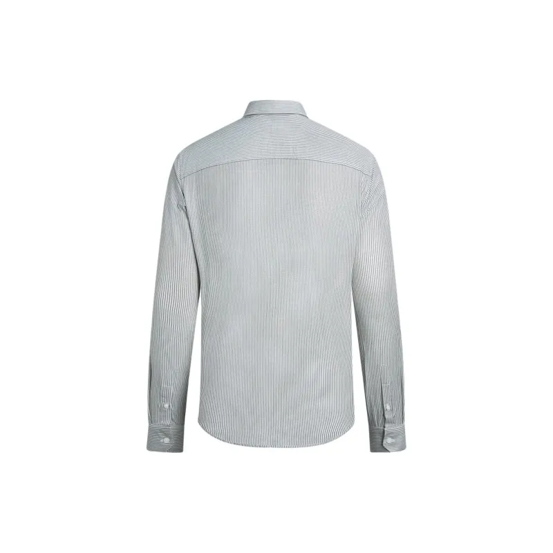 ARMANI EXCHANGEAE FW24 Shirt Men's White Navy Blue Stripes-1