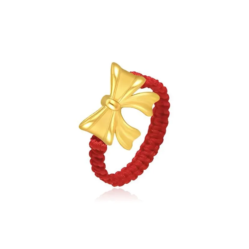 SECU Everyday Commute Casual Versatile, Princess On The Run Bowknot Alloy Ring Unisex-5