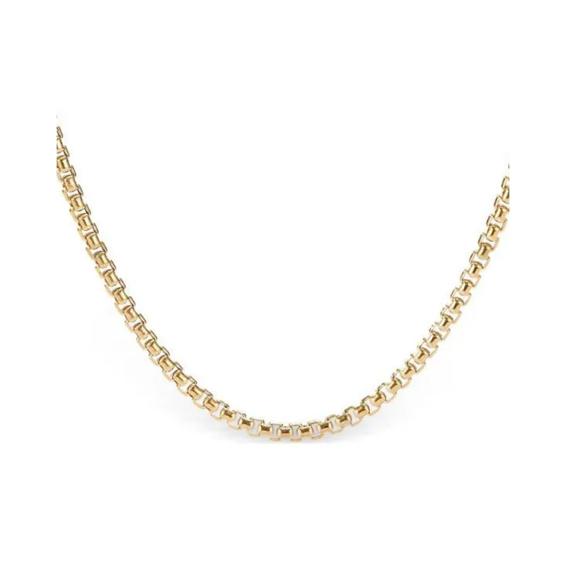 David Yurman 18kt Yellow Gold Box Chain Necklace 2.7mm-2