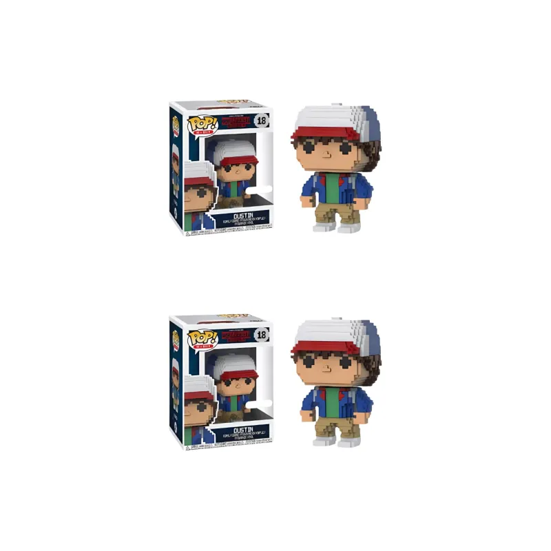 Funko POP! Collection TELEVISION Stranger Things 8 Bit Dustin Chibi Figures-3