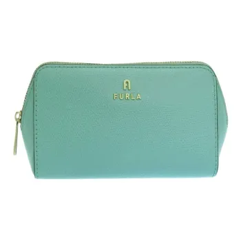 Furla Leather Clutch Medium Size Women's Blue
